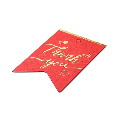 100Pcs Hot Stamping Thank You Paper Gift Tags CDIS-A007-01B-1