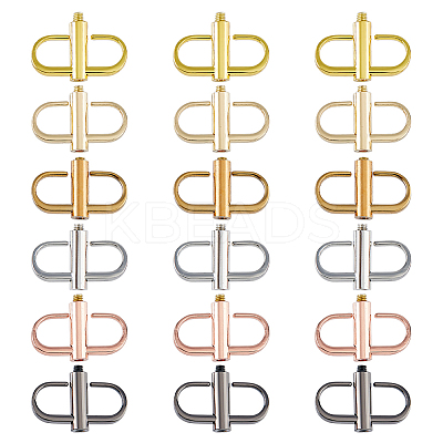 18Pcs 6 Colors Alloy Adjuster Buckles FIND-DC0004-91-1