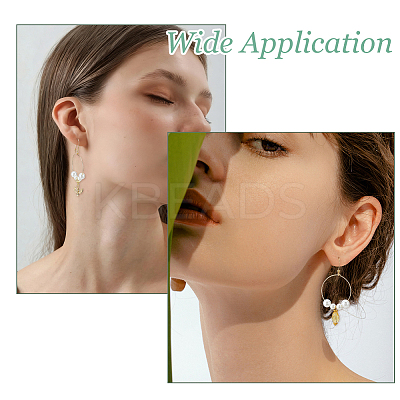 Brass Hoop Earring Findings KK-HS0002-07-1