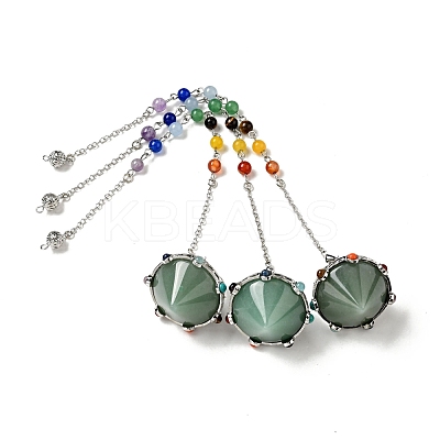 Natural & Synthetic Gemstone Cone Dowsing Pendulums G-G860-05P-1