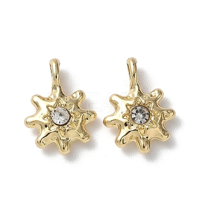 Alloy Rhinestone Pendants FIND-L024-05G-1