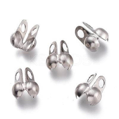 Tarnish Resistant 304 Stainless Steel Bead Tips X-STAS-A050-C-P-1