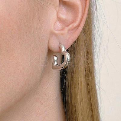 304 Stainless Steel Stud Earrings for Women YK4043-2-1