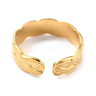 Ion Plating(IP) 304 Stainless Steel Finger Rings RJEW-L102-29G-1