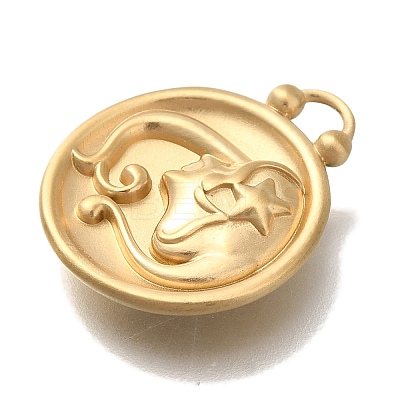 PVD Vacuum Plating 304 Stainless Steel Pendants STAS-S148-30G-06-1