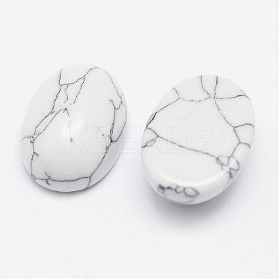 Synthetic Howlite Cabochons G-P215-10-13x18mm-1