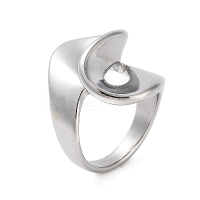 Non-Tarnish 304 Stainless Steel Rings for Women RJEW-K270-03B-P-1