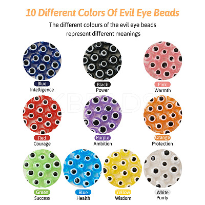 DIY Evil Eye Bracelet Making Kit DIY-TA0004-42-1