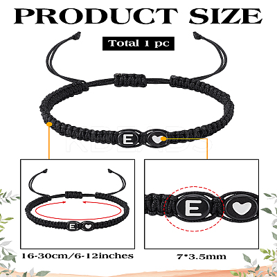 1Pc Adjustable Nylon Cord Braided Bracelets for Women Men BJEW-LP0001-31A-E-1