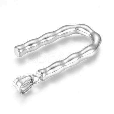 Tarnish Resistant 304 Stainless Steel Pendants STAS-G223-01P-U-1