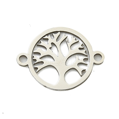 Non-Tarnish 201 Stainless Steel Connector Charms STAS-M015-18P-1