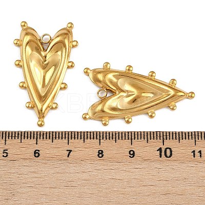 304 Stainless Steel Pendants STAS-L295-06G-1