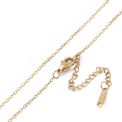 201 Stainless Steel Cable Chain Necklaces NJEW-P309-15A-G-1
