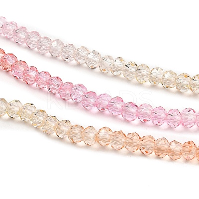 Transparent Painted Glass Beads Strands LS-DGLA-A034-T2mm-A20-1