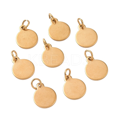 Ion Plating(IP) 304 Stainless Steel Charms EJEW-L238-02A-G-1