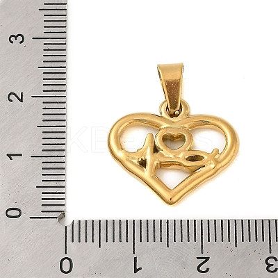Ion Plating(IP) 304 Stainless Steel Pendants STAS-C103-21A-G-1