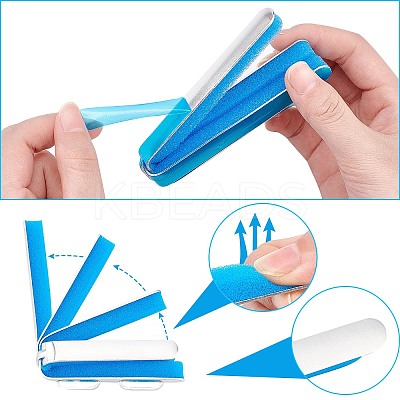 3Pcs 3 Style Adjustable Sponge & Aluminum Alloy Finger Fracture Fixation Splint AJEW-GF0003-85-1