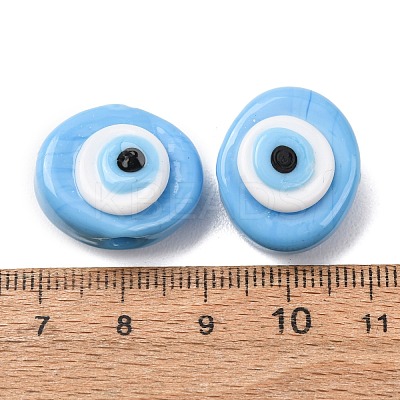 Handmade Evil Eye Lampwork Beads LAMP-G168-02J-1