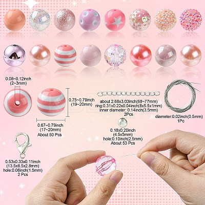 DIY Bubblegum Bracelet Pendant Decoration Making MACR-CJC0005-02A-03-1