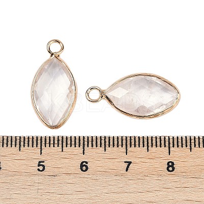 Natural Quartz Crystal Faceted Pendants G-G193-01G-07-1