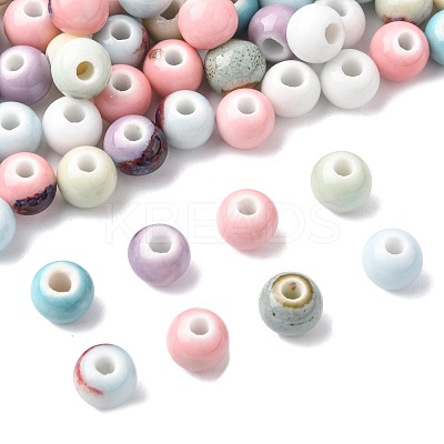 68Pcs 9 Colors Handmade Porcelain Beads PORC-FS0001-23C-1