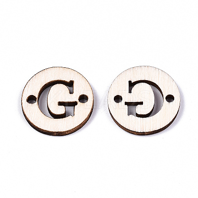 Unfinished Natural Poplar Wood Links Connectors WOOD-S045-140A-01G-1