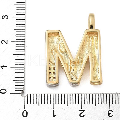 Brass Micro Pave Cubic Zirconia Pendants KK-B126-02G-M-1