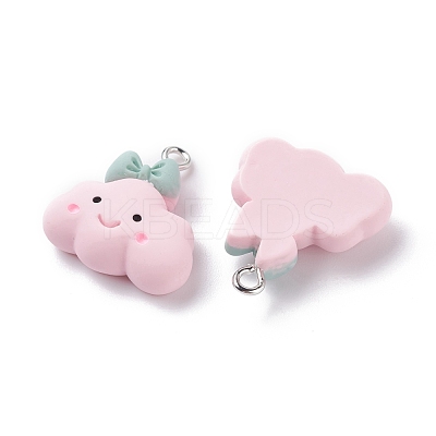 Opaque Resin Pendants RESI-F030-08-1