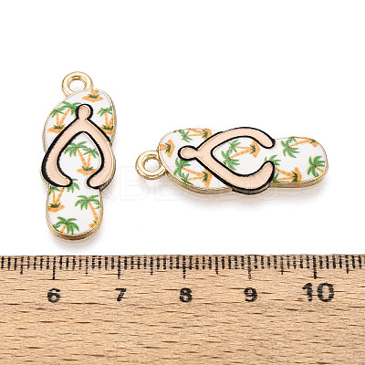 Alloy Enamel Pendants ENAM-T022-39KCG-01-1