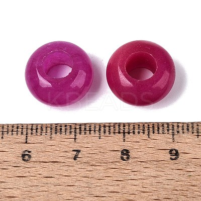 Dyed Natural White Jade European Beads G-N359-17A-13-1