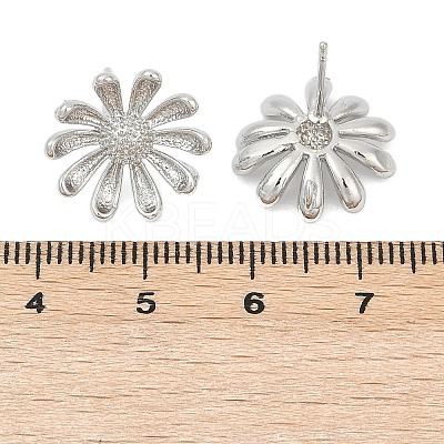 Brass Stud Earring Findings LS-KK-Z099-05P-01-1