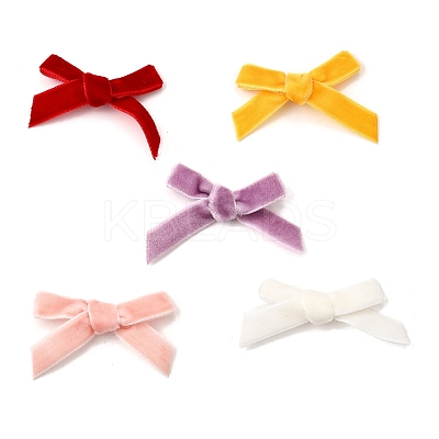 20Pcs 5 Colors Velvet Bowknot Costume Accessories DIY-FP0001-66-1