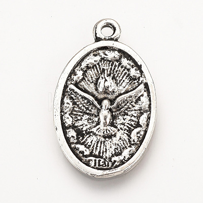 Tibetan Style Alloy Pendants TIBE-Q078-06AS-RS-1