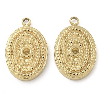 Ion Plating(IP) 304 Stainless Steel Pendant Rhinestone Settings STAS-B075-17G-1