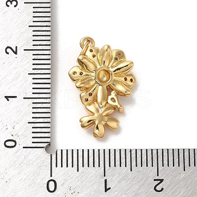 Brass Micro Pave Cubic Zirconia Pendants LS-KK-K358-01C-G-1