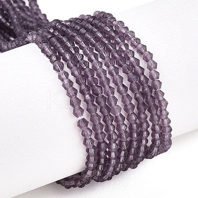 Imitate Austrian Crystal Frosted Glass Beads Strands LS-EGLA-A039-T2mm-MD04-1