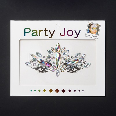 Acrylic Face Gems Stickers MRMJ-F014-06-1