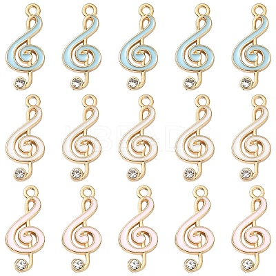 20Pcs Alloy Enamel Pendants ENAM-YW0006-34A-1