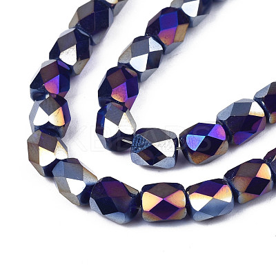 Electroplate Glass Beads Strands EGLA-N002-13-A01-1
