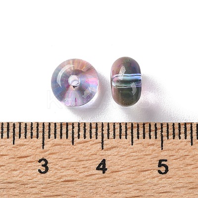 Baking Paint Transparent Glass Beads DGLA-S116-01J-1