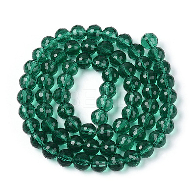 Transparent Glass Bead Strands GLAA-R095-12mm-28-1