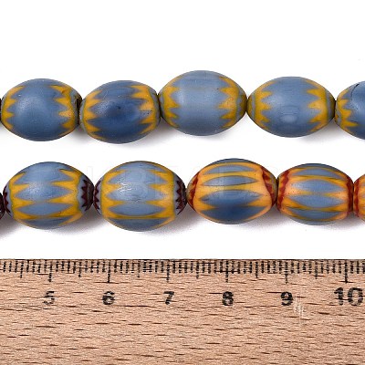 Handmade Millefiori Glass Barrel Beads LS-LA-N002-06C-1