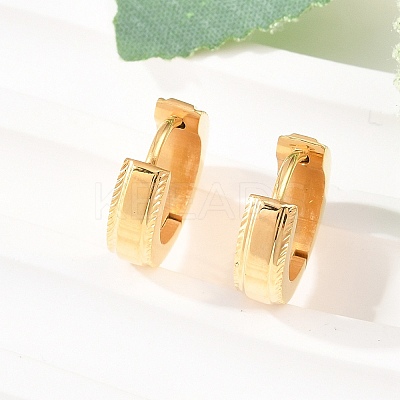 304 Stainless Steel Hoop Earrings EJEW-L307-06G-1