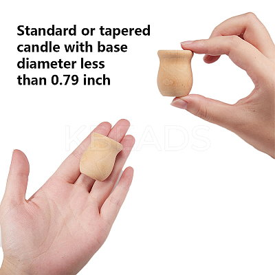 Unfinished Blank Wooden Vase WOOD-GF0001-04-1