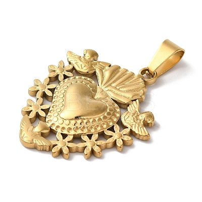 PVD Vacuum Plating 304 Stainless Steel Pendants LS-STAS-L081-036G-1