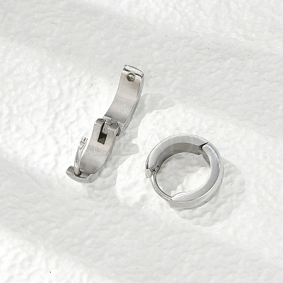 304 Stainless Steel Polishing effect Hoop Earrings EJEW-M001-29C-P-1