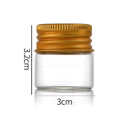 Clear Glass Bottles Bead Containers CON-WH0085-75A-02-1