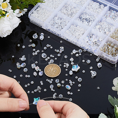 Electroplate Glass Beads Strands EGLA-DC0001-15-1