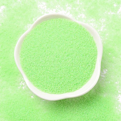Luminous Glow in the Dark Transparent Mini Glass Round Beads GLAA-F124-A06-1