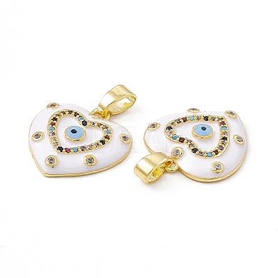 Brass Enamel Pendants KK-E068-VC036-1